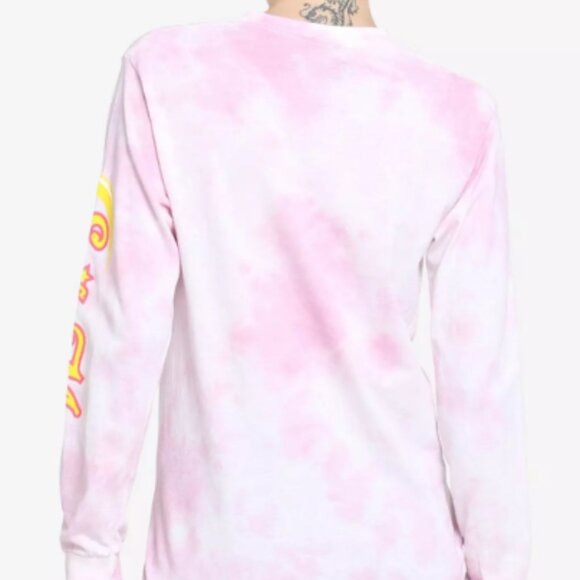 NWT Sailor Moon Pink white tie-dye long sleeve - Picture 3 of 8
